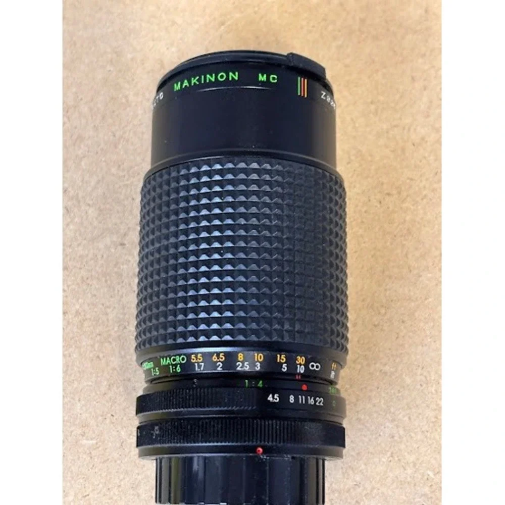 Makinon MC‎ Auto 80-200mm f4.5 Macro Zoom Lens Canon FD Mount Japan